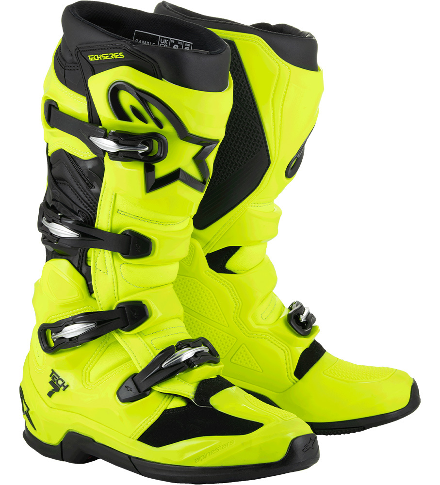 Bottes cross Alpinestars Tech 7 Jaune Fluo 2025