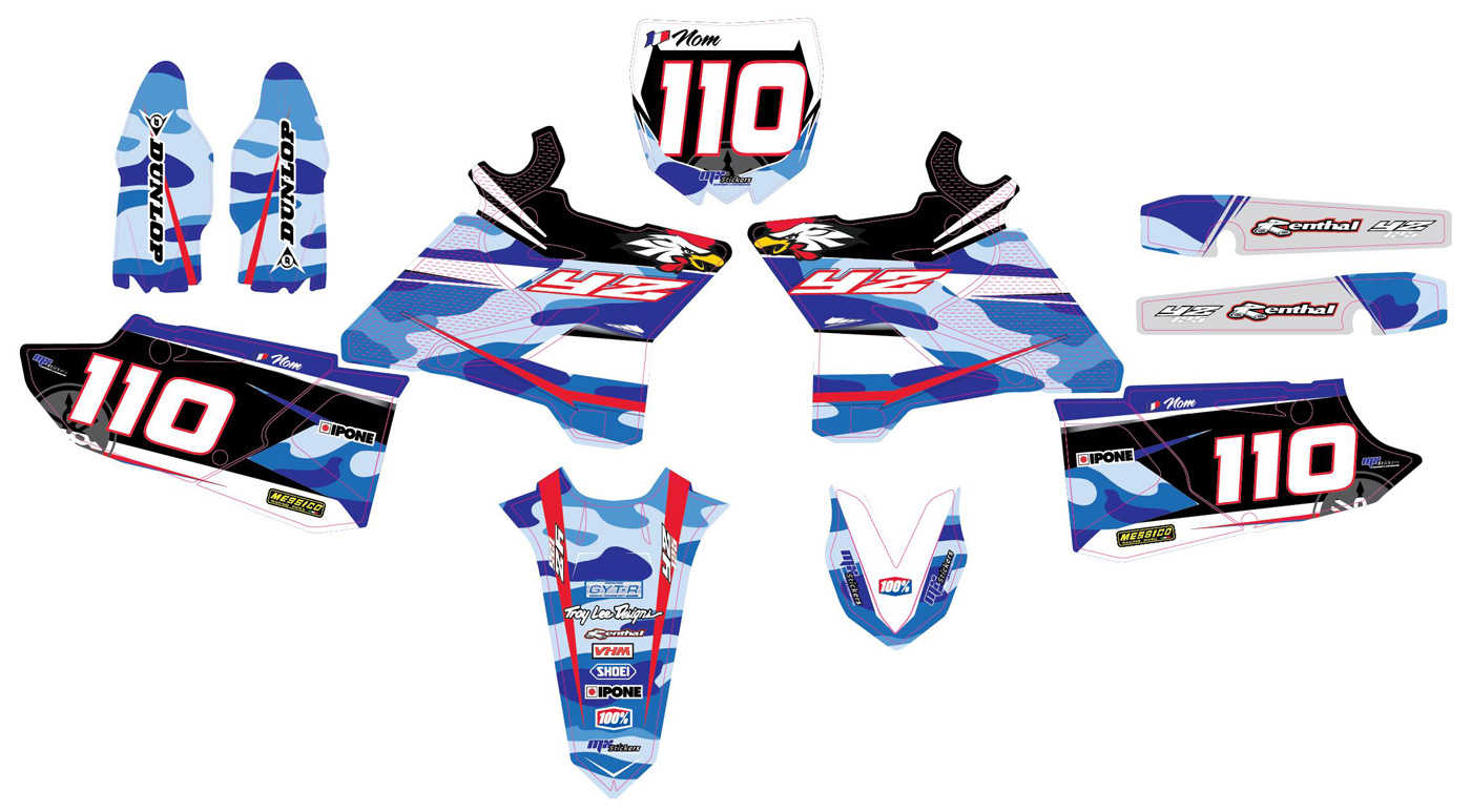 Kit déco et tenue motocross 100% personnalisable