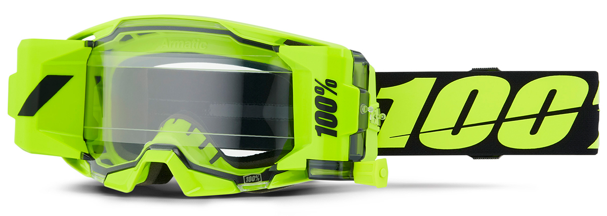 Masque cross 100% ARmatic Forecast Jaune Fluo