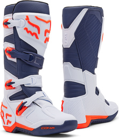 Bottes cross Fox Comp Blanc-Navy 2025