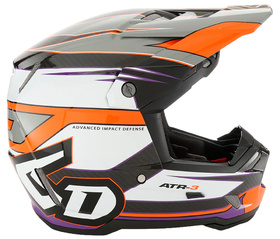 Casque cross 6D ATR-3 Hyper Orange Fluo 2025