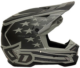 Casque cross 6D ATR-3 Patriot Noir 2025