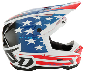 Casque cross 6D ATR-3 Patriot Rouge 2025