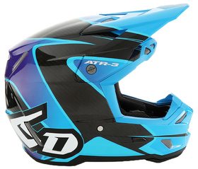 Casque cross 6D ATR-3 Wave Cyan 2025