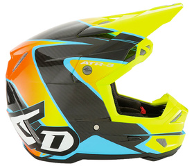 Casque cross 6D ATR-3 Wave Jaune Fluo 2025