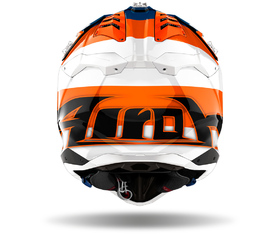 Casque cross Airoh Aviator 3 Monarch Orange Gloss 2025 Derrière