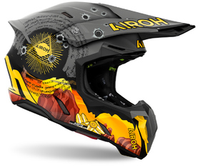 Casque cross Airoh Twist 3 Adventure Mat 2025 Côté