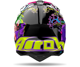 Casque cross Airoh Wraaap Music Gloss 2025 Derrière