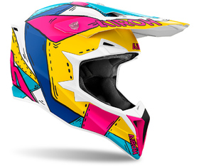 Casque cross Airoh Wraaap Paint Mat 2025 Côté