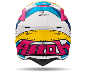 Casque cross Airoh Wraaap Paint Mat 2025 Derrière