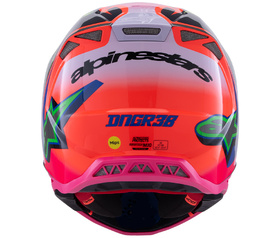 Casque cross Alpinestars Supertech S-M10 Deegan Monster 2025 Derrière