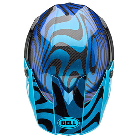 Casque cross Bell Moto-10 Spherical Cortex Bleu 2025 Dessus