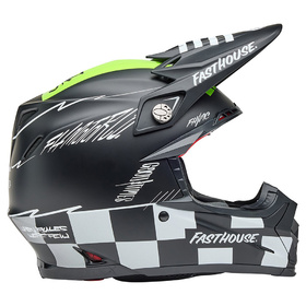 Casque cross Bell Moto-9S Flex Fasthouse Smoke Bomb 2025 Côté