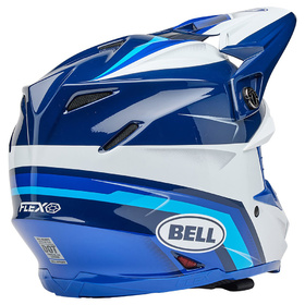 Casque cross Bell Moto-9S Flex Merchant Bleu 2025 Derrière