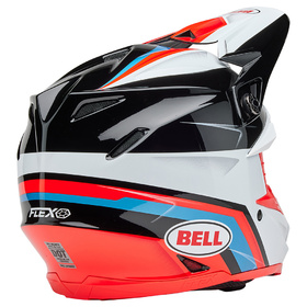 Casque cross Bell Moto-9S Flex Merchant Rouge 2025 Derrière