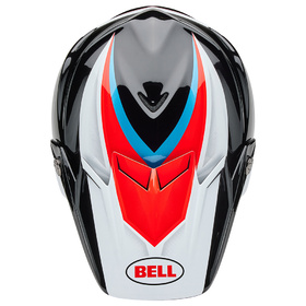 Casque cross Bell Moto-9S Flex Merchant Rouge 2025 Dessus