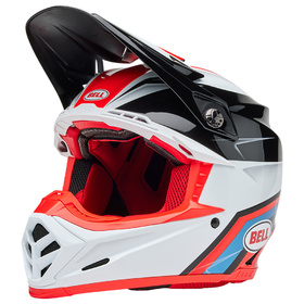 Casque cross Bell Moto-9S Flex Merchant Rouge 2025