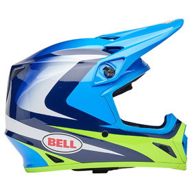 Casque cross Bell MX-9 Mips Jackal Bleu 2025 Côté