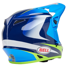 Casque cross Bell MX-9 Mips Jackal Bleu 2025 Derrière