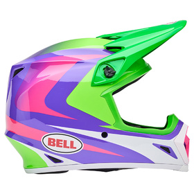 Casque cross Bell MX-9 Mips Jackal Vert Fluo 2025 Côté