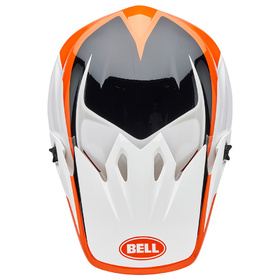 Casque cross Bell MX-9 Mips Rift Orange 2025 Dessus