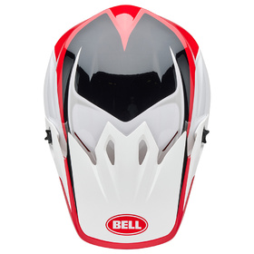 Casque cross Bell MX-9 Mips Rift Rouge 2025 Dessus