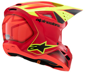 Casque cross Enfant Alpinestars S-M3 Fray Rouge 2025 Côté