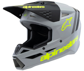 Casque cross Enfant Alpinestars S-M3 Radium Gris 2025