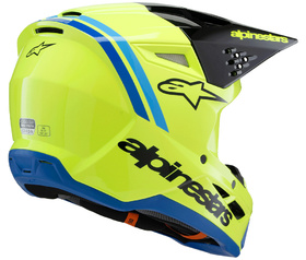 Casque cross Enfant Alpinestars S-M3 Radium Jaune Fluo 2025 Côté