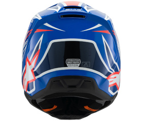 Casque cross Enfant Alpinestars S-M3 Wurx Bleu 2025 Derrière