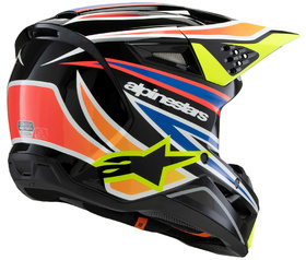 Casque cross Enfant Alpinestars S-M3 Wurx Noir 2025 Côté