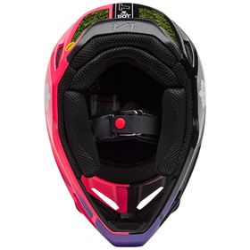 Casque cross Enfant Fox V1 Elevated Rose 2025 Dessous