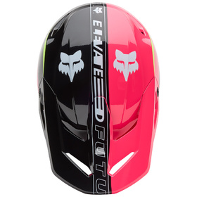 Casque cross Enfant Fox V1 Elevated Rose 2025 Dessus