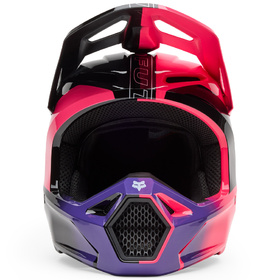 Casque cross Enfant Fox V1 Elevated Rose 2025 Devant