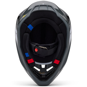 Casque cross Enfant Fox V3 Impression Noir 2025 Dessous