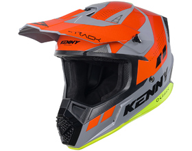 Casque cross Enfant Kenny Track Grey Orange 2025 Côté