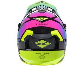 Casque cross Enfant Kenny Track Neon 2025 Derrière