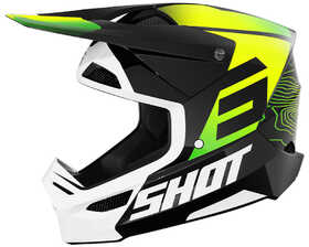 Casque cross Enfant Shot Furious Apex Jaune Fluo 2025