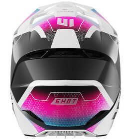 Casque cross Enfant Shot Furious Phaser Bleu-Rose 2025 Derrière