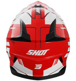 Casque cross Enfant Shot Pulse Lines Rouge 2025 Derrière