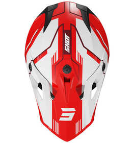 Casque cross Enfant Shot Pulse Lines Rouge 2025 Dessus