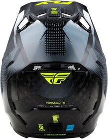 Casque cross Fly Racing Formula S Carbon Protocol Noir 2025 Derrière