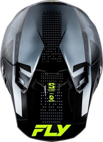 Casque cross Fly Racing Formula S Carbon Protocol Noir 2025 Dessus