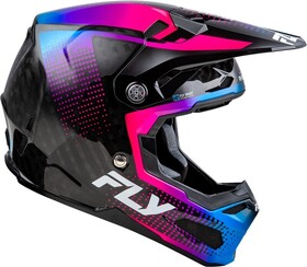 Casque cross Fly Racing Formula S Carbon Protocol Rose 2025 Côté