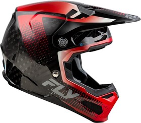 Casque cross Fly Racing Formula S Carbon Protocol Rouge 2025 Côté