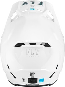 Casque cross Fly Racing Formula S Carbon Solid Blanc 2025 Derrière