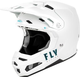 Casque cross Fly Racing Formula S Carbon Solid Blanc 2025