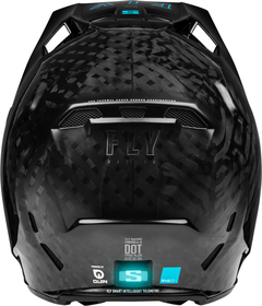 Casque cross Fly Racing Formula S Carbon Solid Noir 2025 Derrière