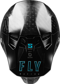 Casque cross Fly Racing Formula S Carbon Solid Noir 2025 Dessus