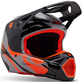 Casque cross Fox V1 Emotion Gris 2025